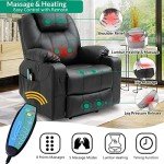 VIVIJASON Electric Lift Recliner with Massage & Heat