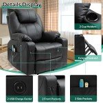 VIVIJASON Electric Lift Recliner with Massage & Heat