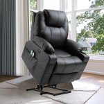 VIVIJASON Electric Lift Recliner with Massage & Heat