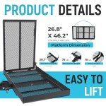 Foldable Hitch Carrier for Wheelchairs and Scooters