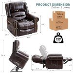 SENYUN Dual Motor Lift Recliner Chair with Heat & Massage