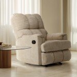 Chenille Wide Recliner Lift Chair - Beige