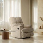 Chenille Wide Recliner Lift Chair - Beige