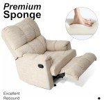 Chenille Wide Recliner Lift Chair - Beige