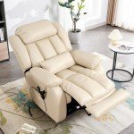 Dual Motor Lay Flat Lift Recliner Chair with Massage