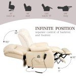 Dual Motor Lay Flat Lift Recliner Chair with Massage