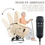 Dual Motor Lay Flat Lift Recliner Chair with Massage