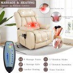Dual Motor Lay Flat Lift Recliner Chair with Massage
