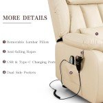 Dual Motor Lay Flat Lift Recliner Chair with Massage