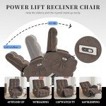 Power Lift Recliner Chair with Massage & USB