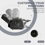 RESTREAL Power Lift Recliner Chair with Massage & Heat