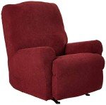 Stretchy Box Cushion Lift Chair Cover – Garnet