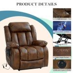 Warm Harbor Dual Motor Power Lift Recliner with Massage