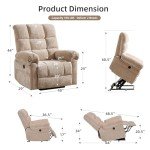 Oversized Power Lift Recliner Chair with Massage