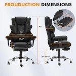 HOMREST Ergonomic Massage Office Chair with Footrest