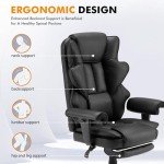 HOMREST Ergonomic Massage Office Chair with Footrest