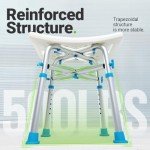Heavy-Duty Padded Shower Chair Up to 500lbs