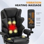 HOMREST Ergonomic Massage Office Chair with Footrest