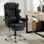 HOMREST Ergonomic Massage Office Chair with Footrest