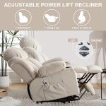 Electric Lift Recliner Chair with Massage & Heat