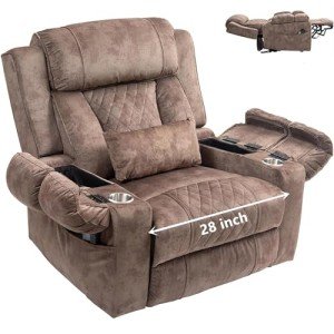 Extra Wide Lift Recliner Chair with Massage & USB
