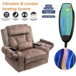 Extra Wide Lift Recliner Chair with Massage & USB
