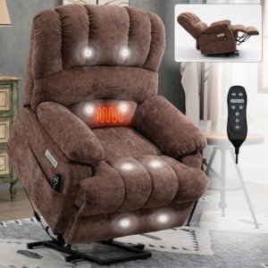 Large Lift Recliner Chair with Massage & Heat