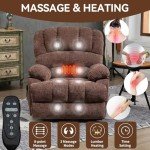 Large Lift Recliner Chair with Massage & Heat
