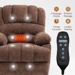 Large Lift Recliner Chair with Massage & Heat