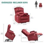 Heated Massage Power Lift Recliner Chair for Seniors
