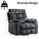 CANMOV Power Lift Recliner Chair with Massage & Heat