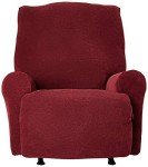 Stretchy Box Cushion Lift Chair Cover – Garnet