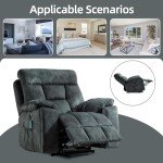 CANMOV Power Lift Recliner Chair with Massage & Heat