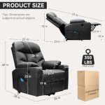Nebuaegis Power Lift Chair with Massage & Heat