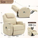 Electric Recliner Chair with Massage and Heat