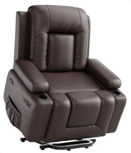 Oversized Power Lift Recliner with Heat & Massage