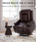 Oversized Power Lift Recliner with Heat & Massage