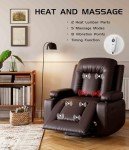 Oversized Power Lift Recliner with Heat & Massage