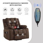 EBELLO Heated Massage Power Lift Recliner Chair