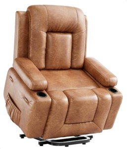 Oversized Power Lift Recliner with Heat & Massage