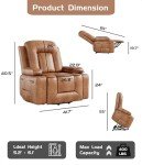 Oversized Power Lift Recliner with Heat & Massage