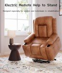 Oversized Power Lift Recliner with Heat & Massage