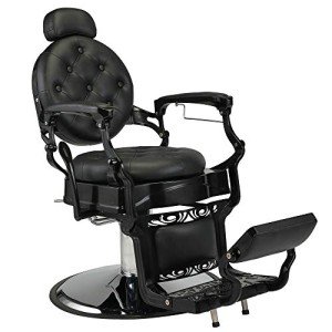 Vintage Heavy-Duty Salon Lift Chair - Black