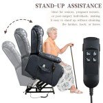 Lay Flat Lift Recliner Chair with Massage & Heat