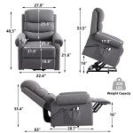 Power Lift Recliner Chair with Massage and Heat