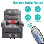Power Lift Recliner Chair with Massage and Heat