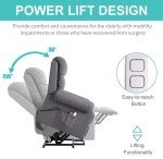 Power Lift Recliner Chair with Massage and Heat
