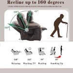 Power Lift Recliner Chair with Massage and Heat
