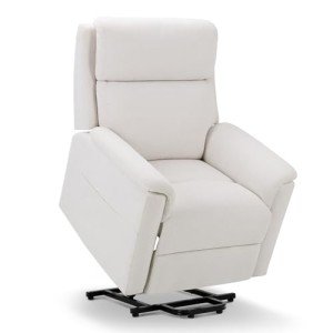 Electric Lift Recliner Chair for Seniors - White