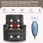 Power Lift Recliner Chair with Massage & Heat